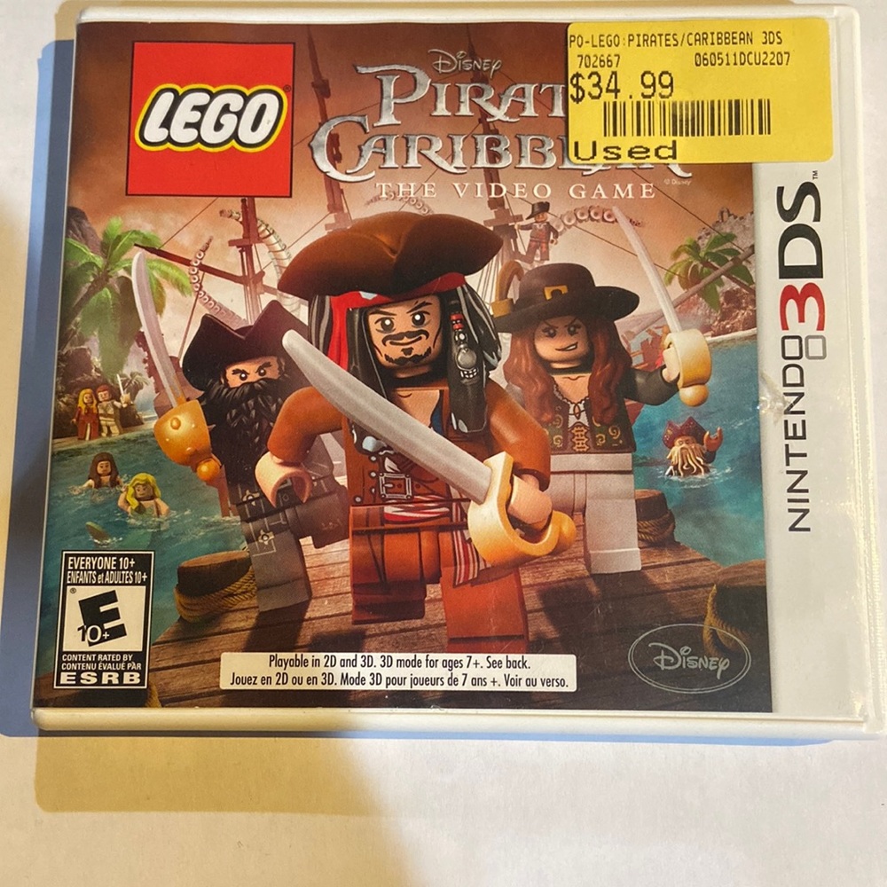 Nintendo 3DS Legos Pirates of the Caribbean